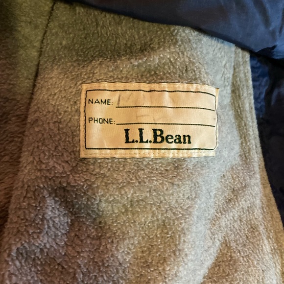 L.L. Bean Kids Blue Full Zip Lined Hooded Jacket Size 6x-7 - Picture 7 of 14